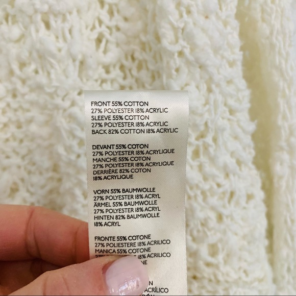 Free People Loose Knit Sunday Shores Ivory Sweater - Picture 6 of 6